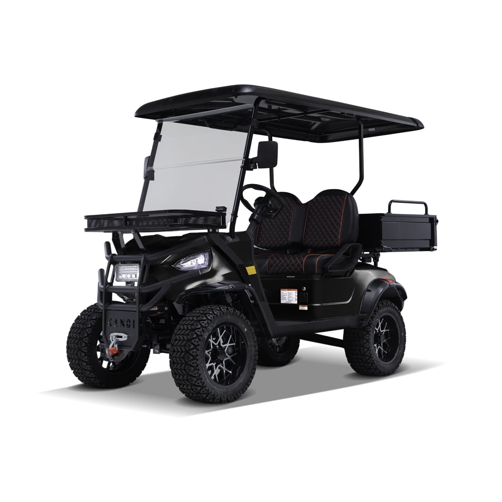 Kandi Electric Golf Cart Kruiser 2P Ranch AGM (Black)