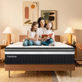 King Mattress, Famistar 13 Inch Hybrid Innerspring Mattress with Memory Foam in Camcorder Box, Individually Pocket Innerspring, Pressure-Relieving and Supportive, Non-Fiberglass