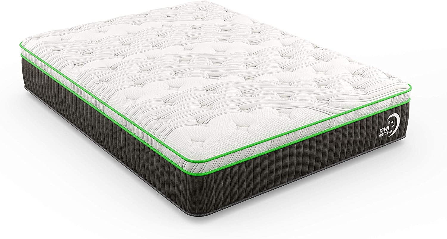 Kiwi Firm Queen Natural Mattress/ 12.5¡± Memory Foam Feel/Organic/Bed-in-a-Box/Made in USA