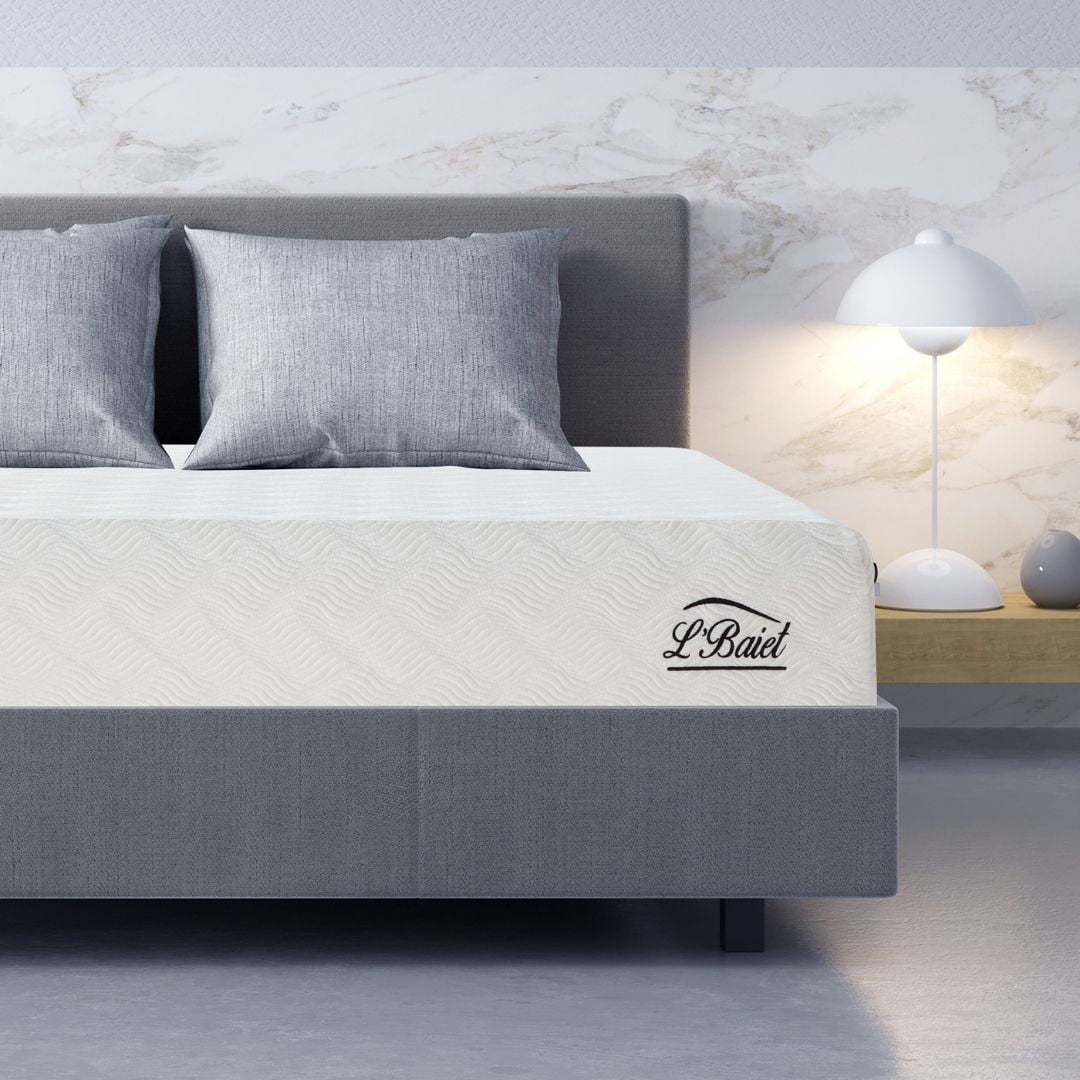 L¡¯Baiet 10¡± Gel Memory Foam Mattress, Twin Size / Bed in Lens Box / Medium Firm / Breathable Cooling-Gel Comfort Technology / Pressure Relief / Comfy Support / Soft Fabric Cover / CertiPUR-US Certified