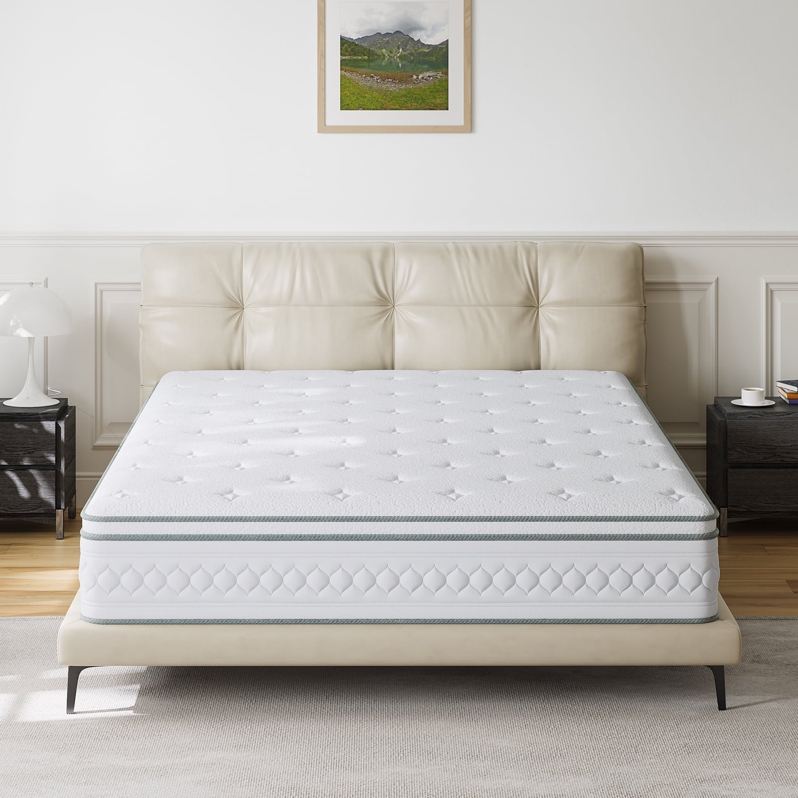 LIBORIA Queen Hybrid Mattress, 12 inch Cooling-Gel Memory Foam and Individually Pocket Innerspring Mattress, CertiPUR-US Certified,Queen Size Mattress