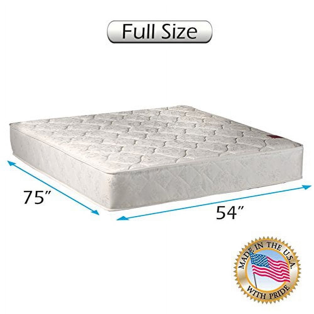 Legacy Full Size (54 x75 x8 ) Mattress Only - Fully Assembled, Good for your back, Superior Grade - Long Lasting and 2 Sided - By Dream Solutions USA