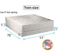 Legacy Twin (39 x75 x8 ) Mattress and Low Profile Box Spring Set - Fully Assembled, Good for your back, Superior Standard - Long Lasting and 2 Sided by Dream Solutions USA