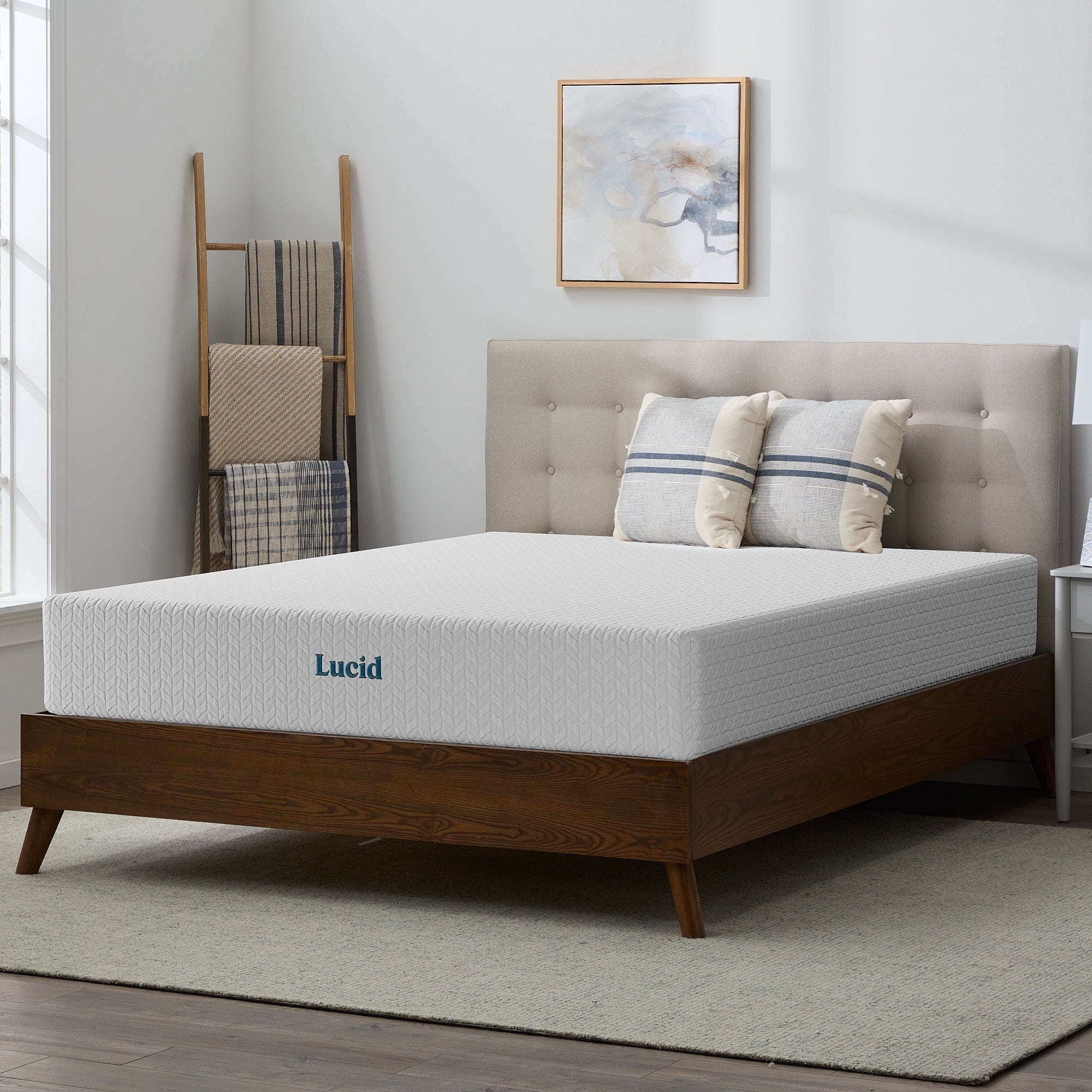 Lucid Refresh 10 Dual-Layered Gel Memory Foam Mattress, Firm, Queen