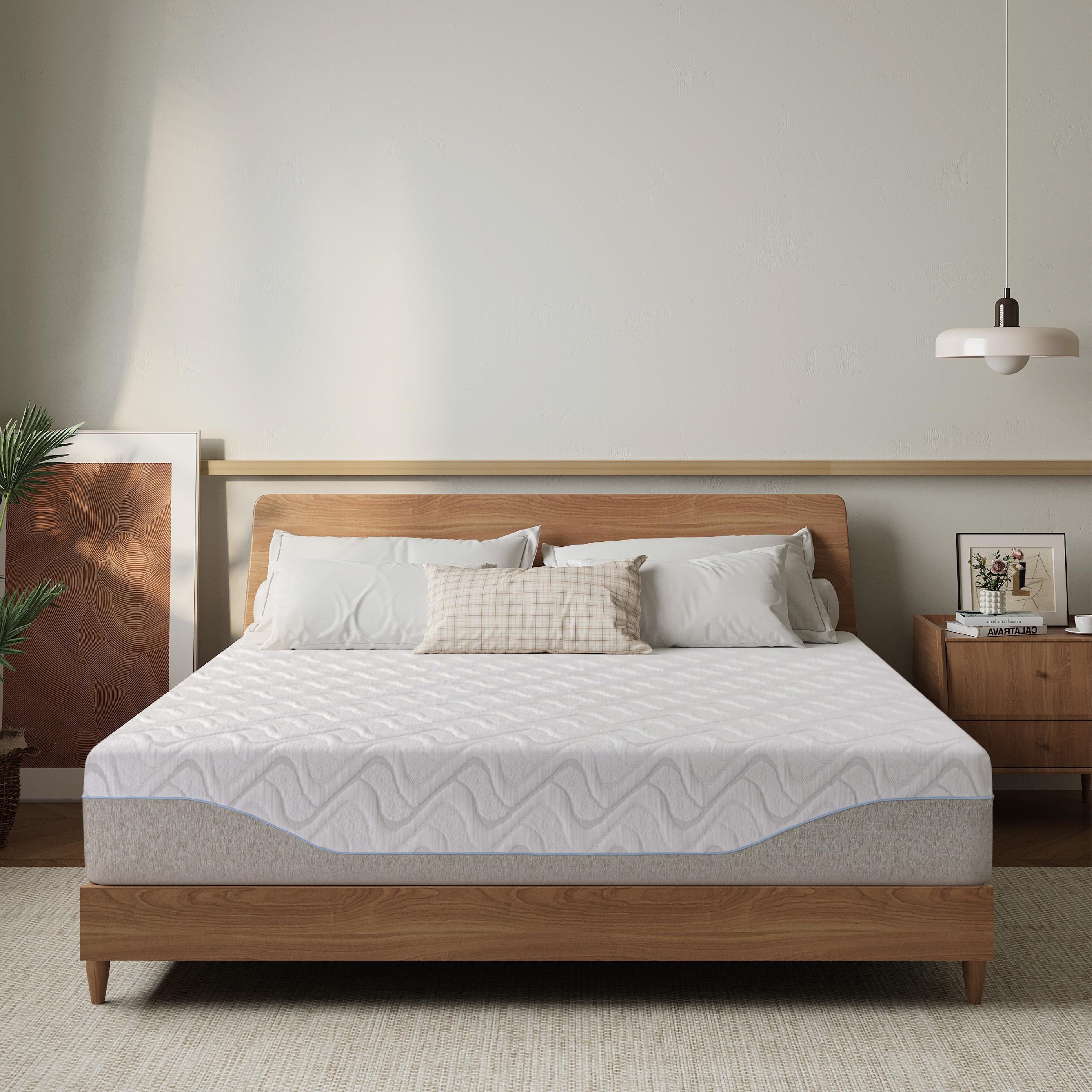 MLILY 11 Green Tea Gel Memory Foam Queen Mattress, Medium
