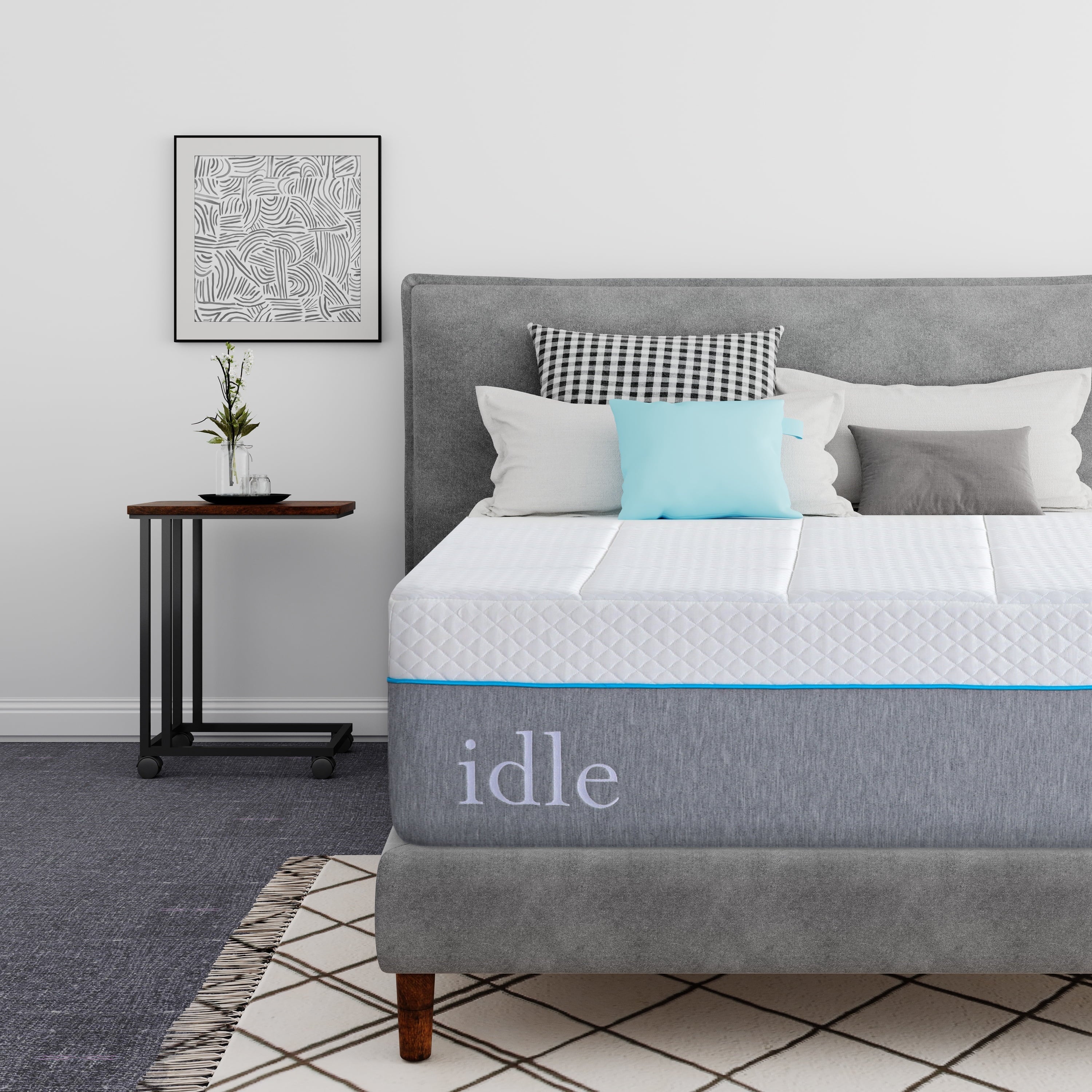 MLILY Idle 14 inch Gel Memory Foam Mattress, Full Size Mattress in Recorder Box, Medium