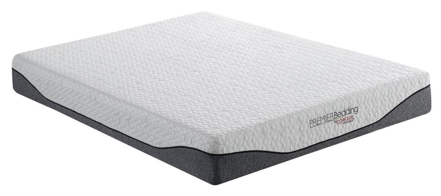 Madigan 10 Twin Memory Foam Mattress Grey and White