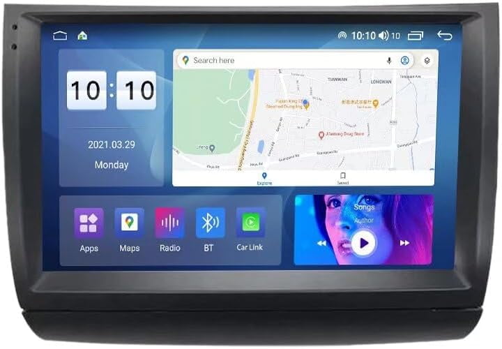 MekedeTech Android Vehicle Radio Stereo GPS Navigation for Toyota Prius 2003-2009 Head Unit,1280 * 720 Touch Screen Upgrade with 4G LTE Wireless CarPlay/Android Auto,8 core 8+128G