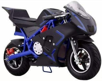 Mini Gas Power Pocket Bike Motorcycle for Kids, 40CC 4-Stroke Ride Screen Toys, Dual Brake, Max Speed 20 Mph, Max Weight 165 LB, Max Speed 18Mph, Age 8+
