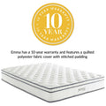 Modern Contemporary Urban Design Bedroom Full Size 10inch Mattress, Fabric, White