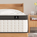 Mompeace 10-inch Gel Memory Foam Innerspring Hybrid Mattress, Twin Size Mattress