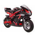 MotoTec 49cc 2-Stroke Gas Powered Pocket Bike Mini Motorcycle GT Red