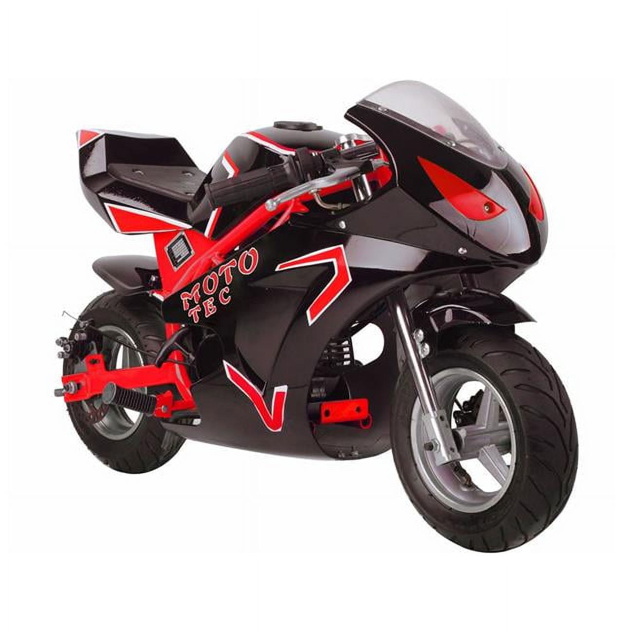 MotoTec MT-Gas-GT-Red Gas Pocket Bike GT 49CC 2 Stroke - Red