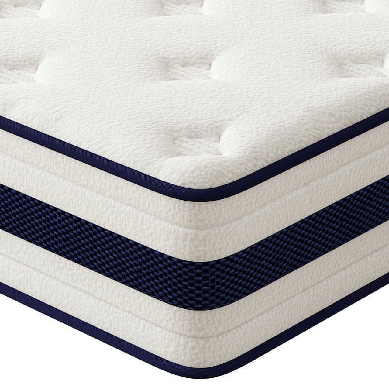 NISIEN Queen Mattress, 10 Inch Hybrid Memory Foam Mattress in Camcorder Box, Pressure Relief, CertiPUR-US