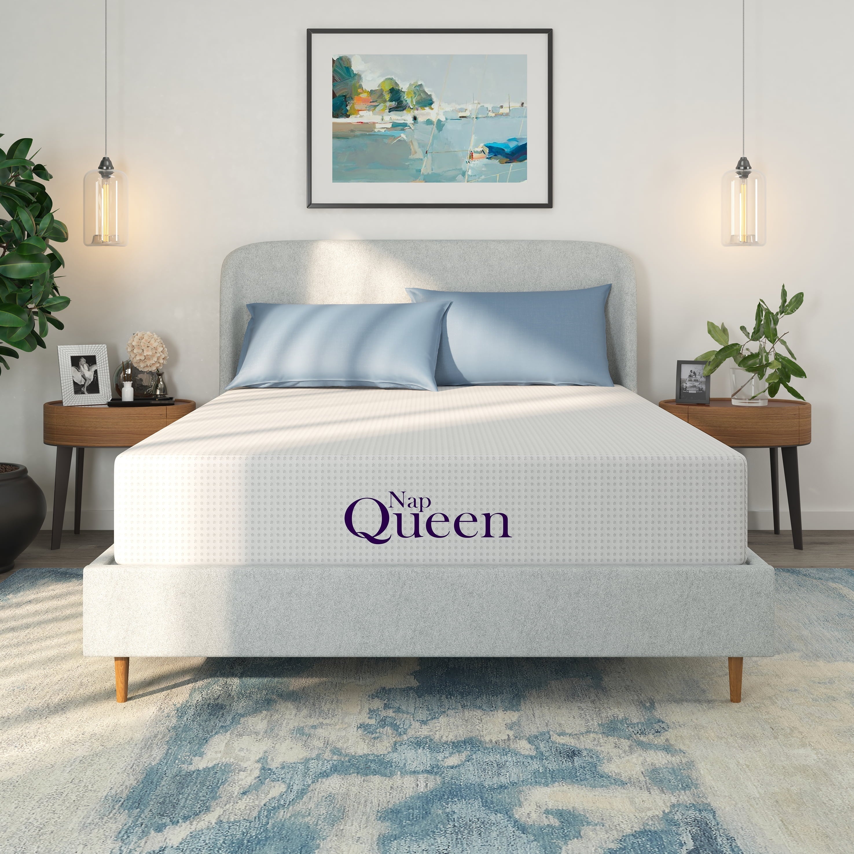 NapQueen Margaret 10 Charcoal Memory Foam Mattress, Twin