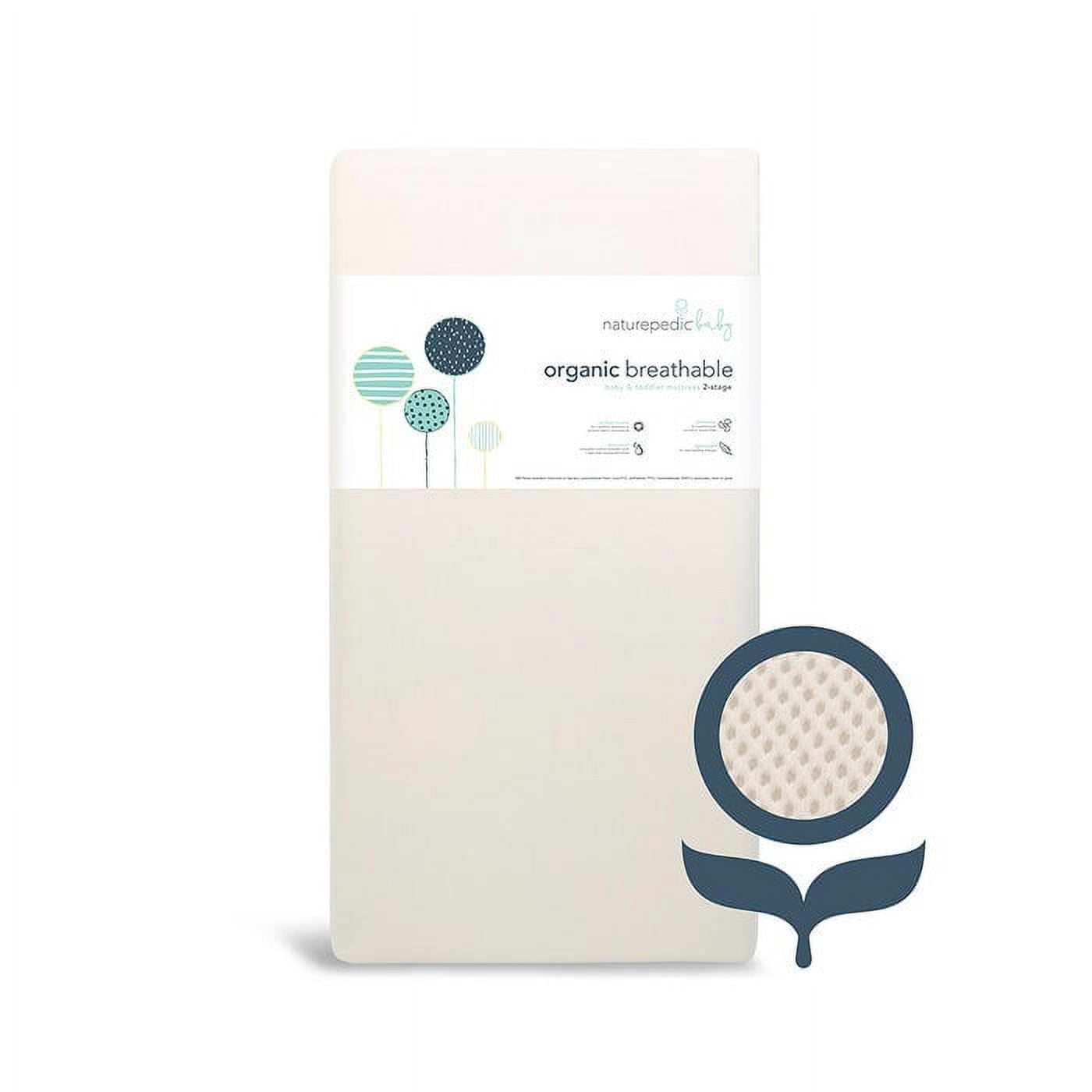 Naturepedic Organic Breathable 2 Stage Crib Mattress