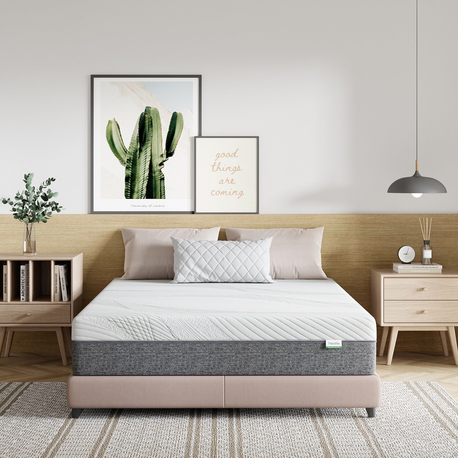 Novilla 10-inch Medium Gel Memory Foam Mattress Cool Sleep Queen