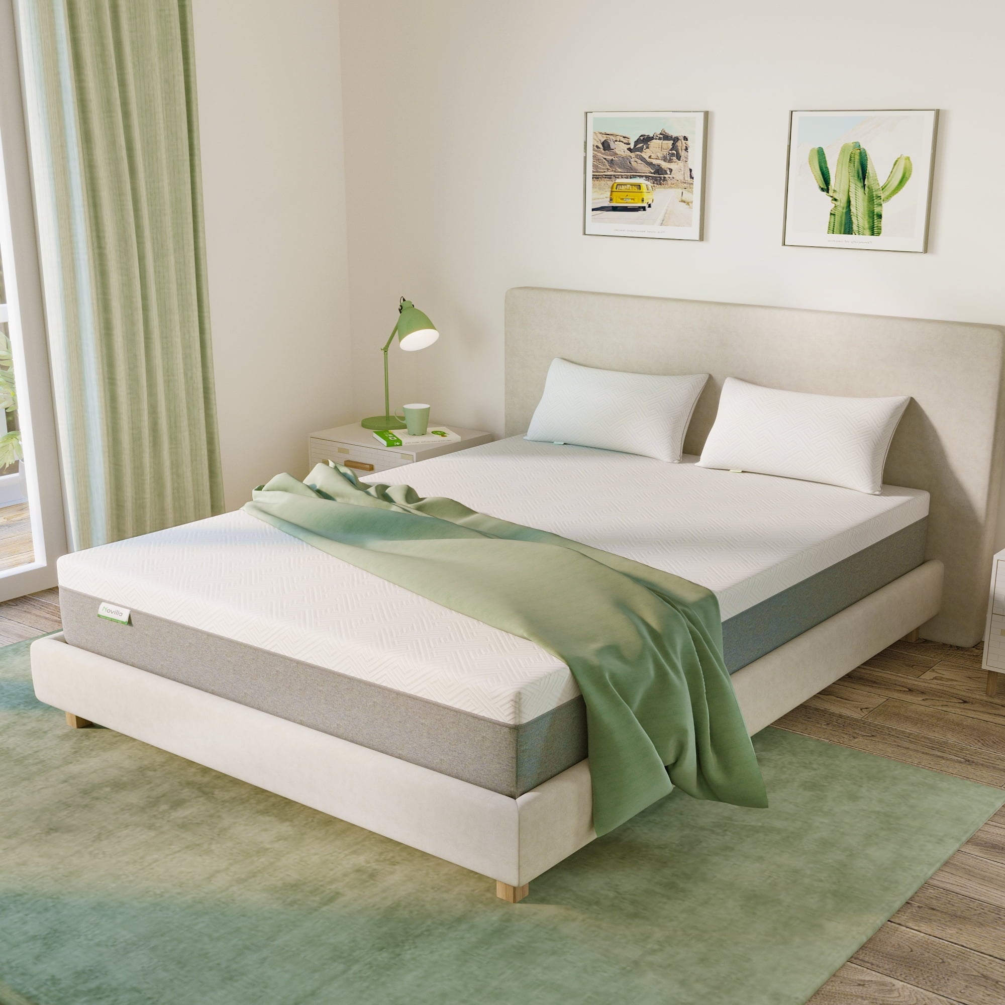 Novilla 12 inch Cooling Gel Memory Foam Mattress-in-a-Box, Twin Mattress