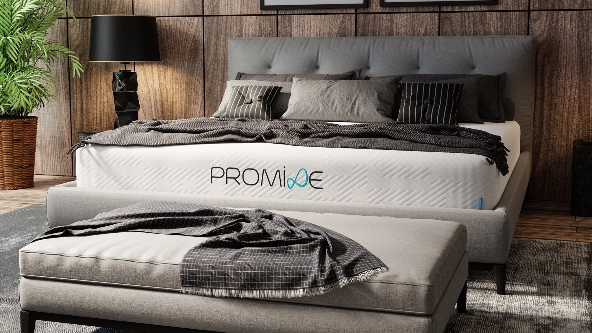 PROMISE 8 GEL MEMORY FOAM MATTRESS, Queen