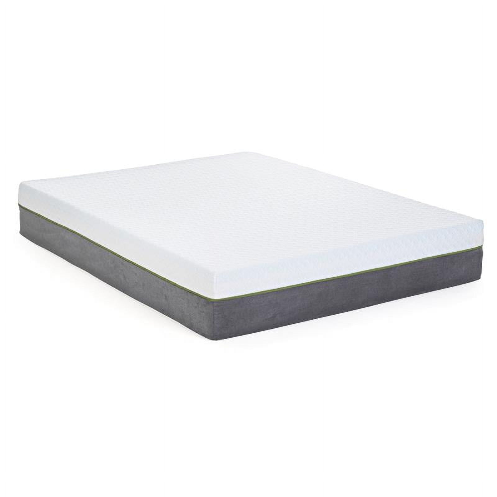 Pemberly Row 12 Queen Mattress and Z Adjustable Bed Base in White