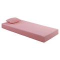 Pemberly Row 7 Modern Fabric Full Mattress Set in Pink