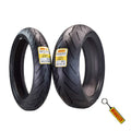 Pirelli Diablo Rosso III 120/70 ZR17 Front & 190/50 ZR17 Behind Motorcycle Tires with Keychain