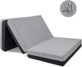 Premium Tri Folding Mattress, Memory Foam Foldable Folding Mattress with Waterproof Washable Cover, Cot Size (75 x31 x6) + Bonus Eye Mask Included
