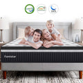 Queen Mattress, Famistar 13 Inch Memory Foam Mattress Queen Size, Innerspring Hybrid Queen Bed Mattress in Recorder Box Medium Firm with Motion Isolation & Strong Support & Pressure Relief, CertiPUR-US