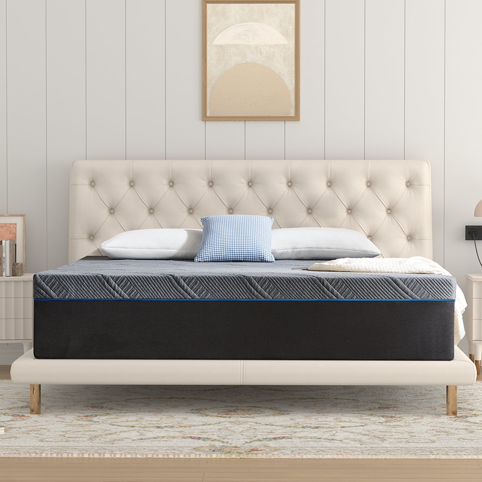 Queen Mattress, Telino 10 inch Medium Memory Foam Mattress in Lens Box with Breathable Cover