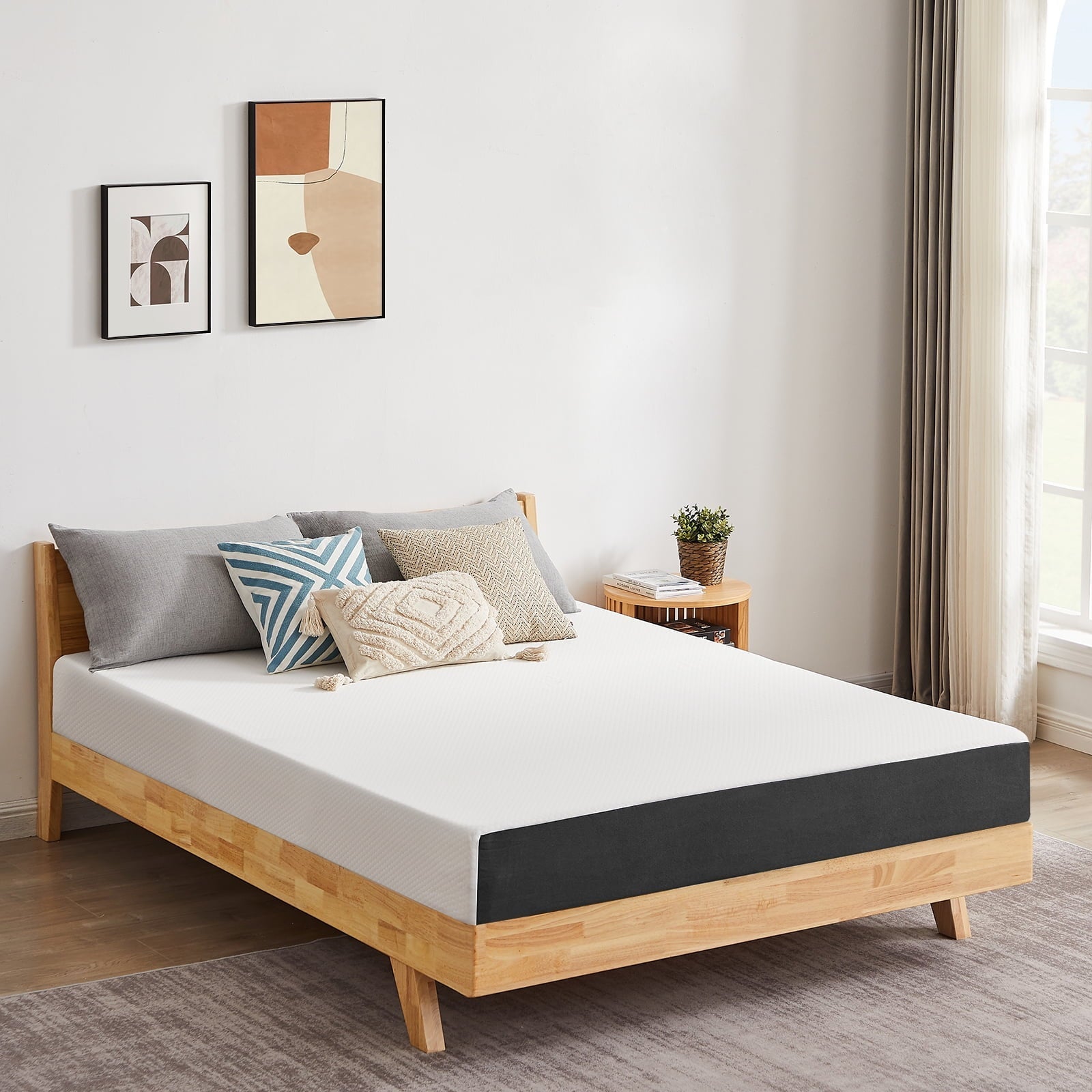 Queen Mattress,Vipkoe 8 Cool Gel Memory Foam Mattress with Removable Cover Mattress in Camcorder Box Medium Firm Mattress