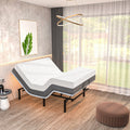 Renanim Serenityflex Adjustable Base & Hybrid Mattress ¨C Twin XL-Size Adjustable Bed Base with 14 in. Cooling Gel Mattress, Massage, USB Ports, Remote & Under-Bed Light ¨C Reclining Bed Frame