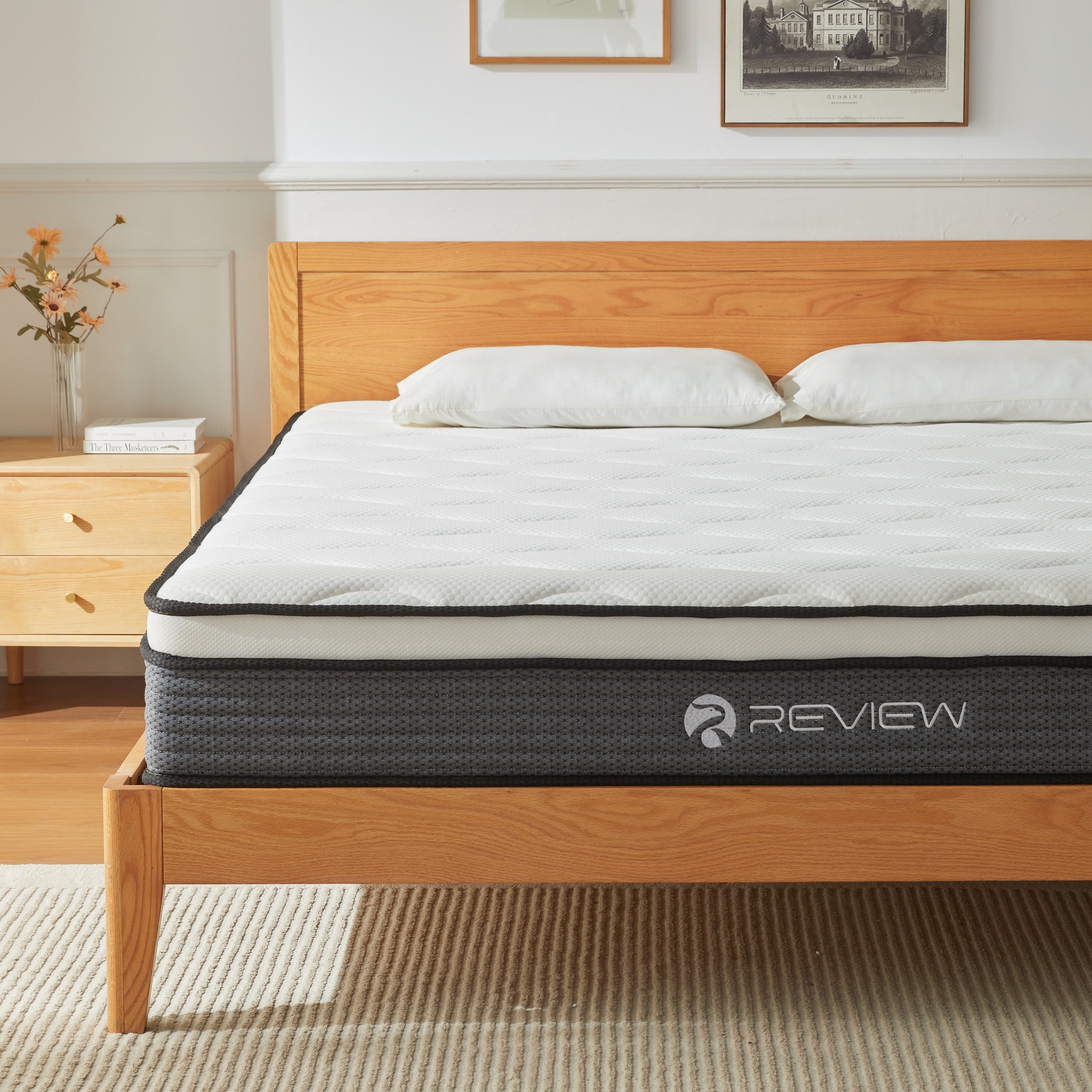Review Queen Size Mattress, 12 Inch Memory Foam Hybrid Mattress in Lens Box,with Individual Pocket Spring,Motion Isolation.