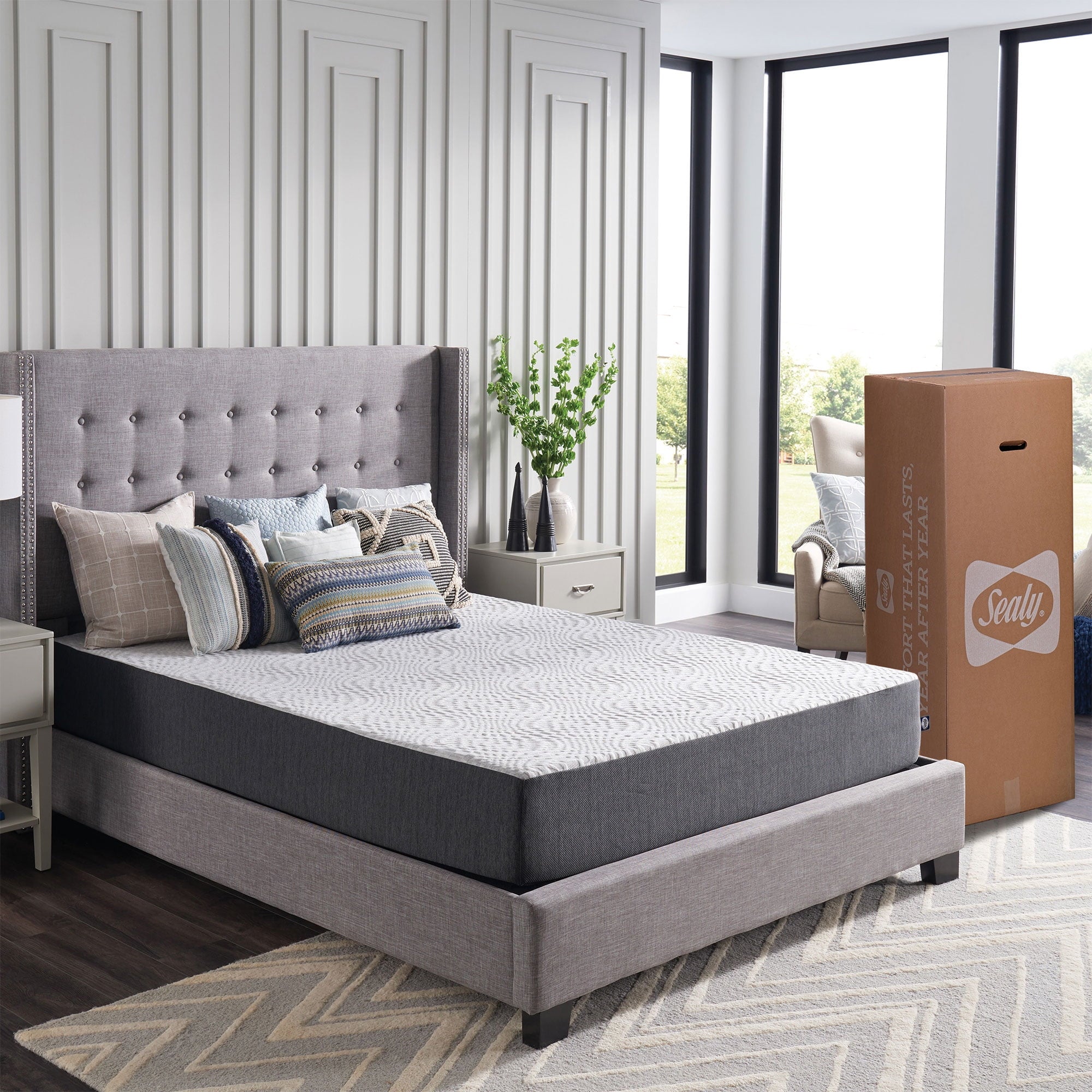 Sealy Essentials 10¡± Gel Memory Foam Mattress-in-a-Box, Queen