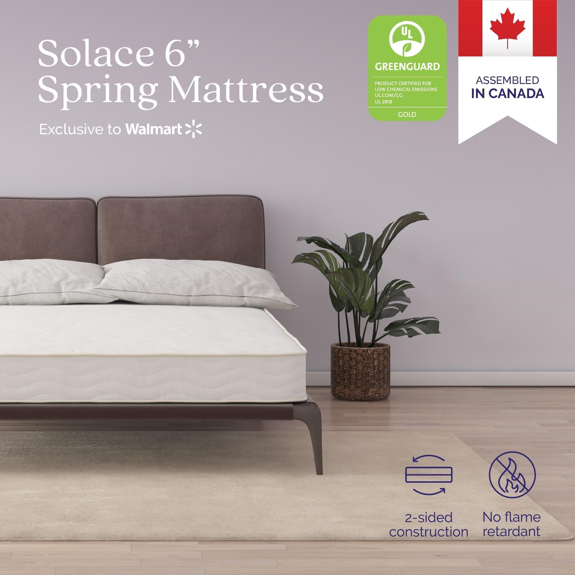 Signature Sleep Solace 6 Spring Mattress in Lens Box, Flippable, Full