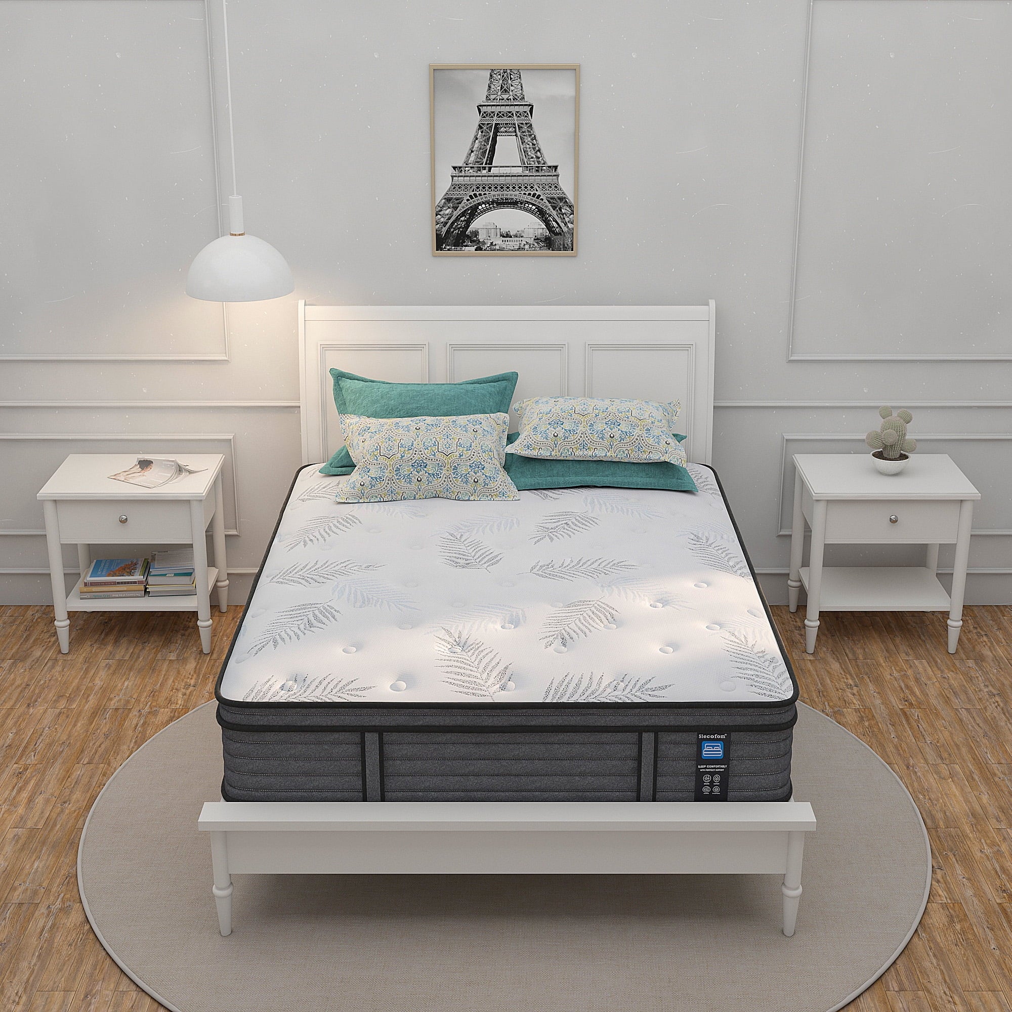 Slecofom 12-inch Firm Gel Memory Foam Hybrid Mattress - Queen