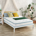Sleeplanner 10 inch Tight Top Spring Mattress - Dark Green Piping Queen