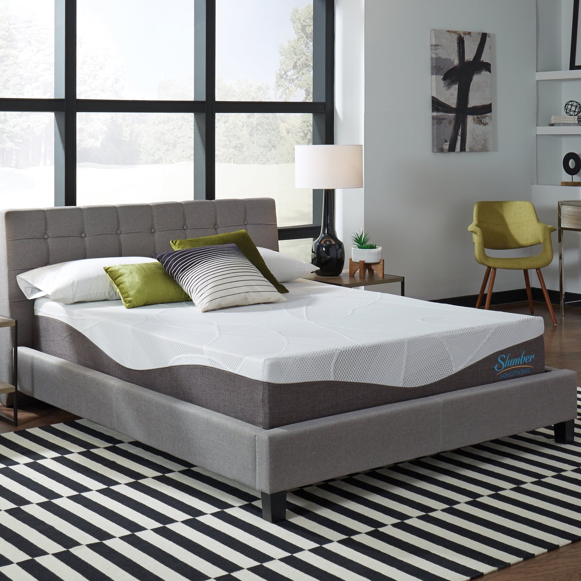 Slumber Solutions Renew 10 Customize Your Comfort Gel Memory Foam Mattress, Mattress-In-A-Box, Twin, Plush