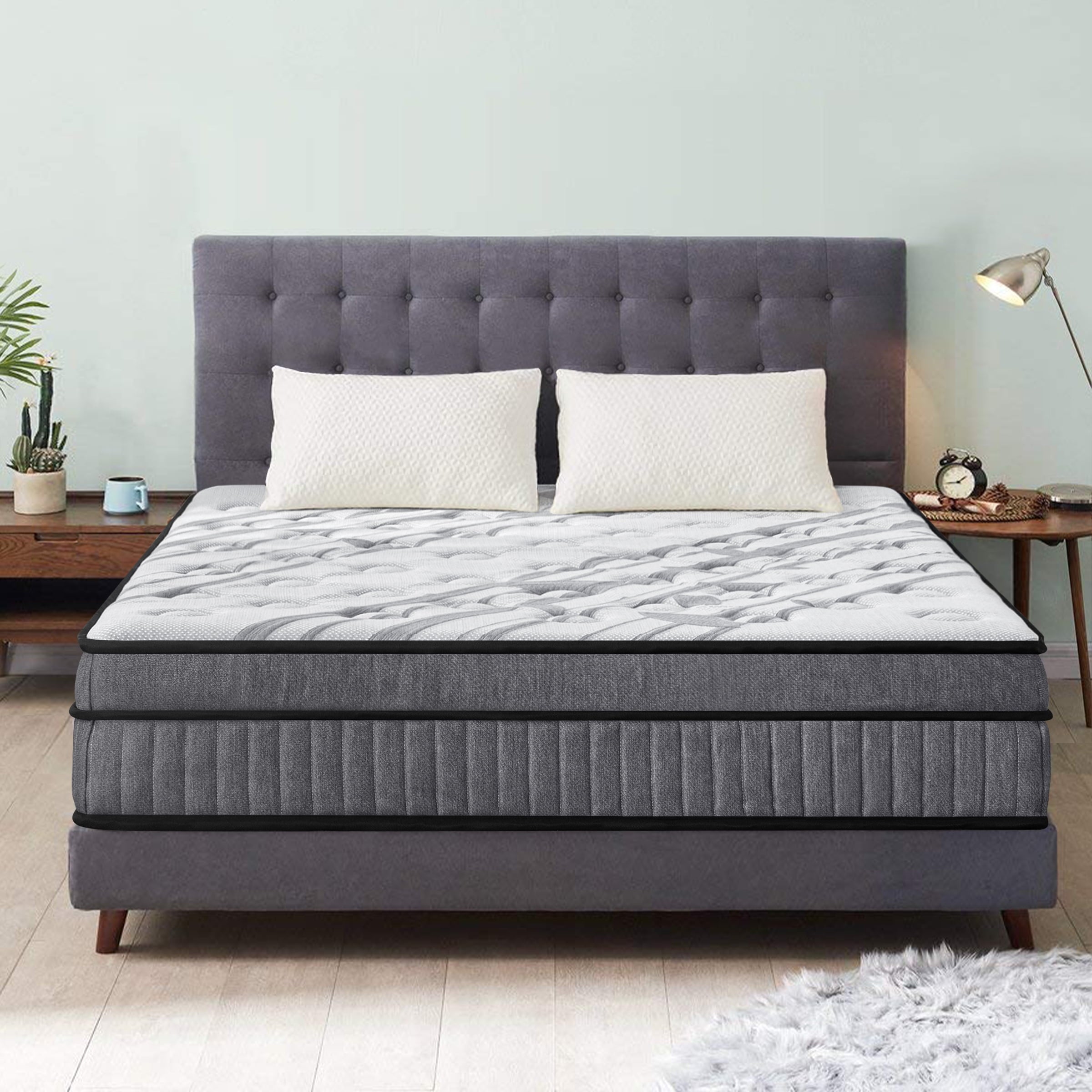 Subrtex 10 Hybrid Mattress Comfort Foam and Individual Pocket Spring Mattress, Twin XL