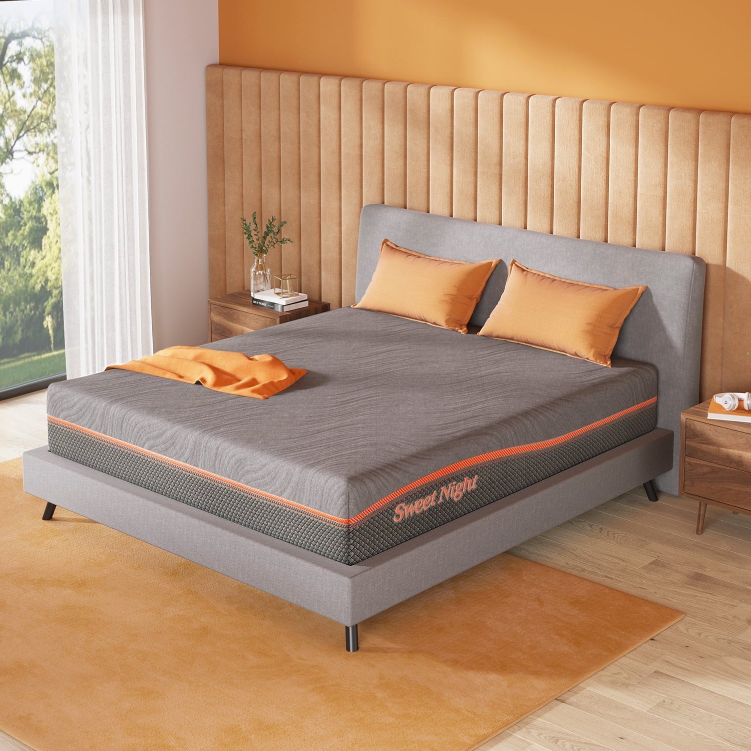 Sweetnight 10 Cool Gel Memory Foam Mattress-in-a-Box with Breathable Cover, Full Mattress