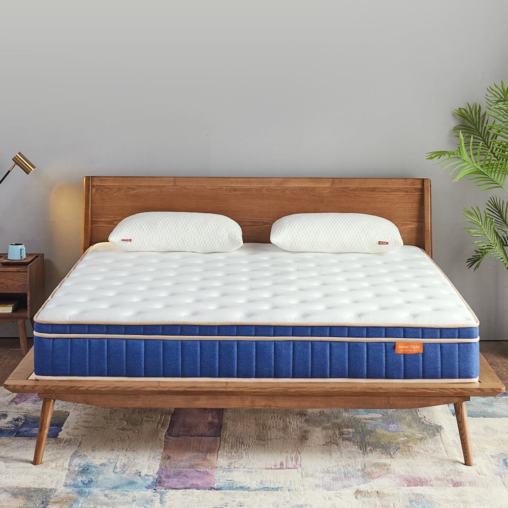 Sweetnight Oceany 8 inch Adult Gel Memory Foam Spring Hybrid Mattress, Queen Mattress