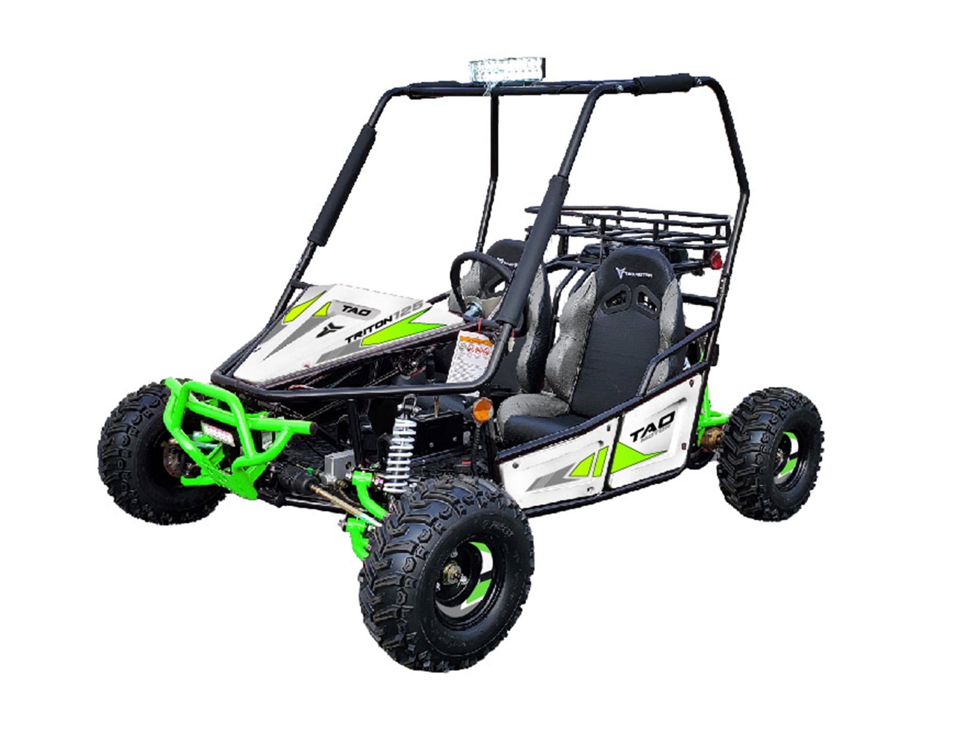 TAO MOTOR New Triton Gas 125cc Go Kart, Fully Automatic With Reverse, Electric Start - Green