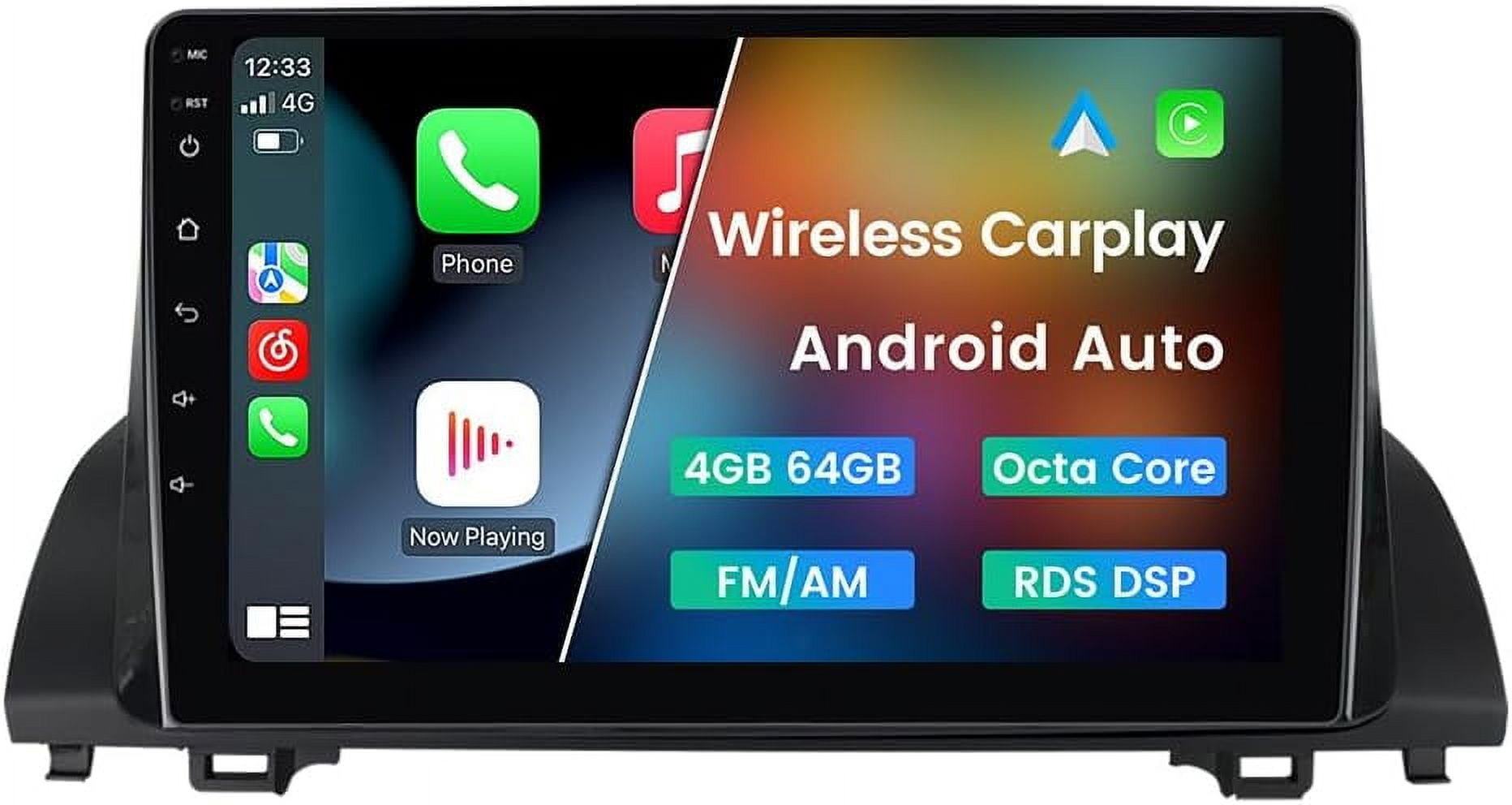 THONZER Android 12 Vehicle Radio Stereo for Honda Accord 10th 2018-2021, 10.1 Octa Core Wireless Wired Car-Play Android Auto GPS Navigation IPS Head Unit FM Lens RDS DSP Head Unit, 2GB RAM 32GB ROM