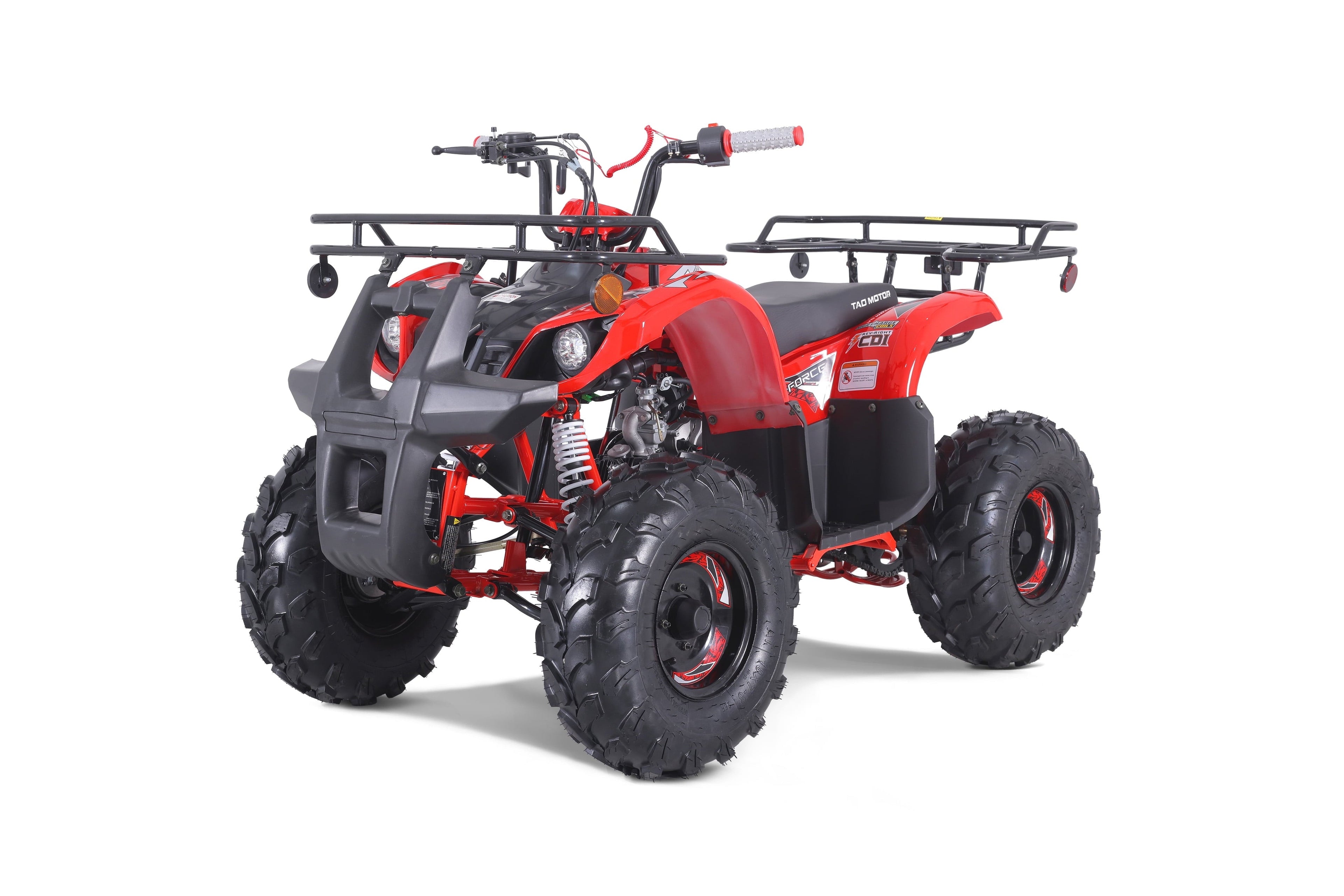 Tao Motor T125 107CC Gas 4-Stroke Engine Kids ATV Engine for Beginner Rider with 8 Wheels and Tires,Red