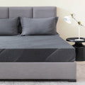 TechForma 8in Twin Gel Memory Foam Mattress in Camcorder box, Medium Firm, Black