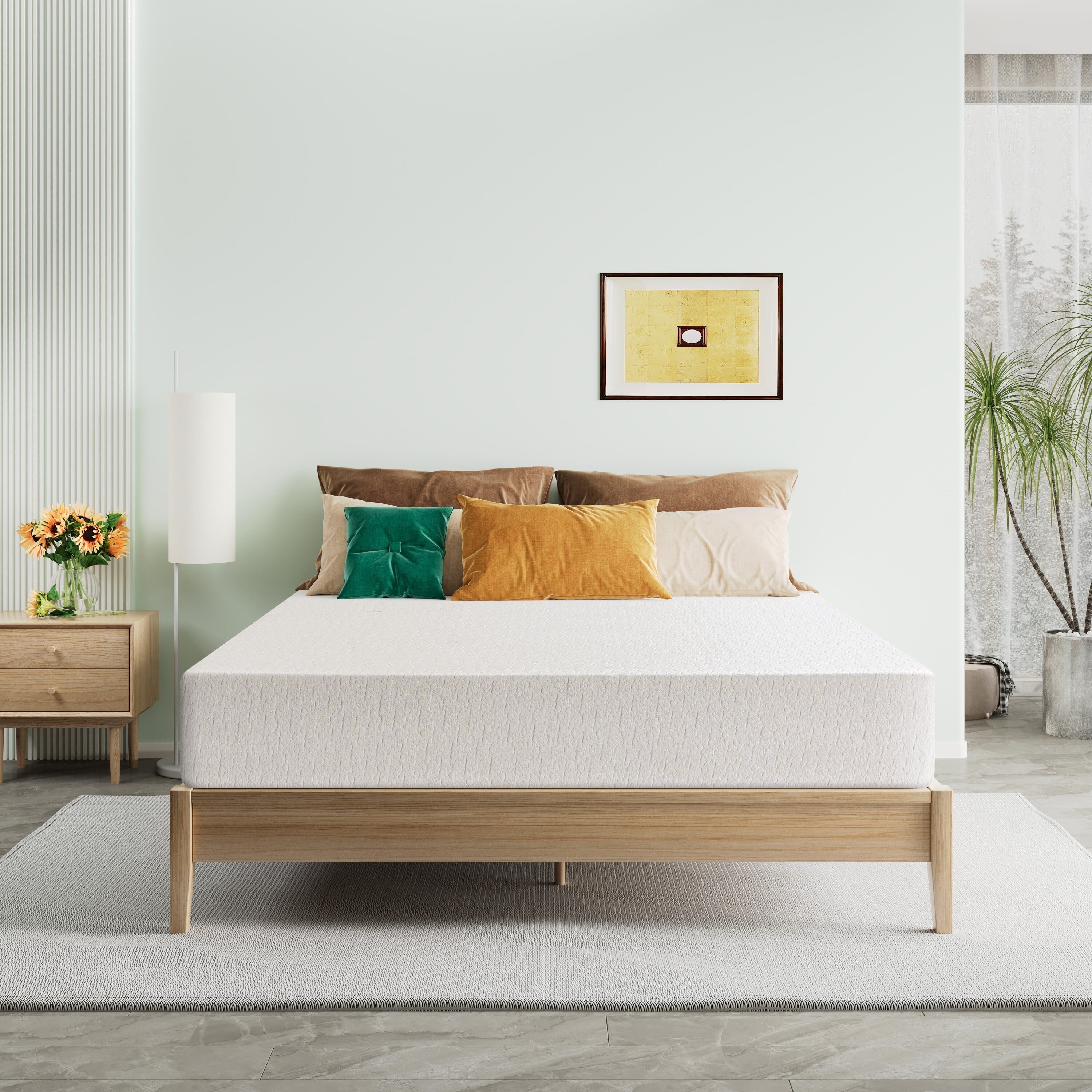 TechForma BPM Memory Foam Mattress, 8-inch Twin Gel Mattress in Lens Box, Medium Firm