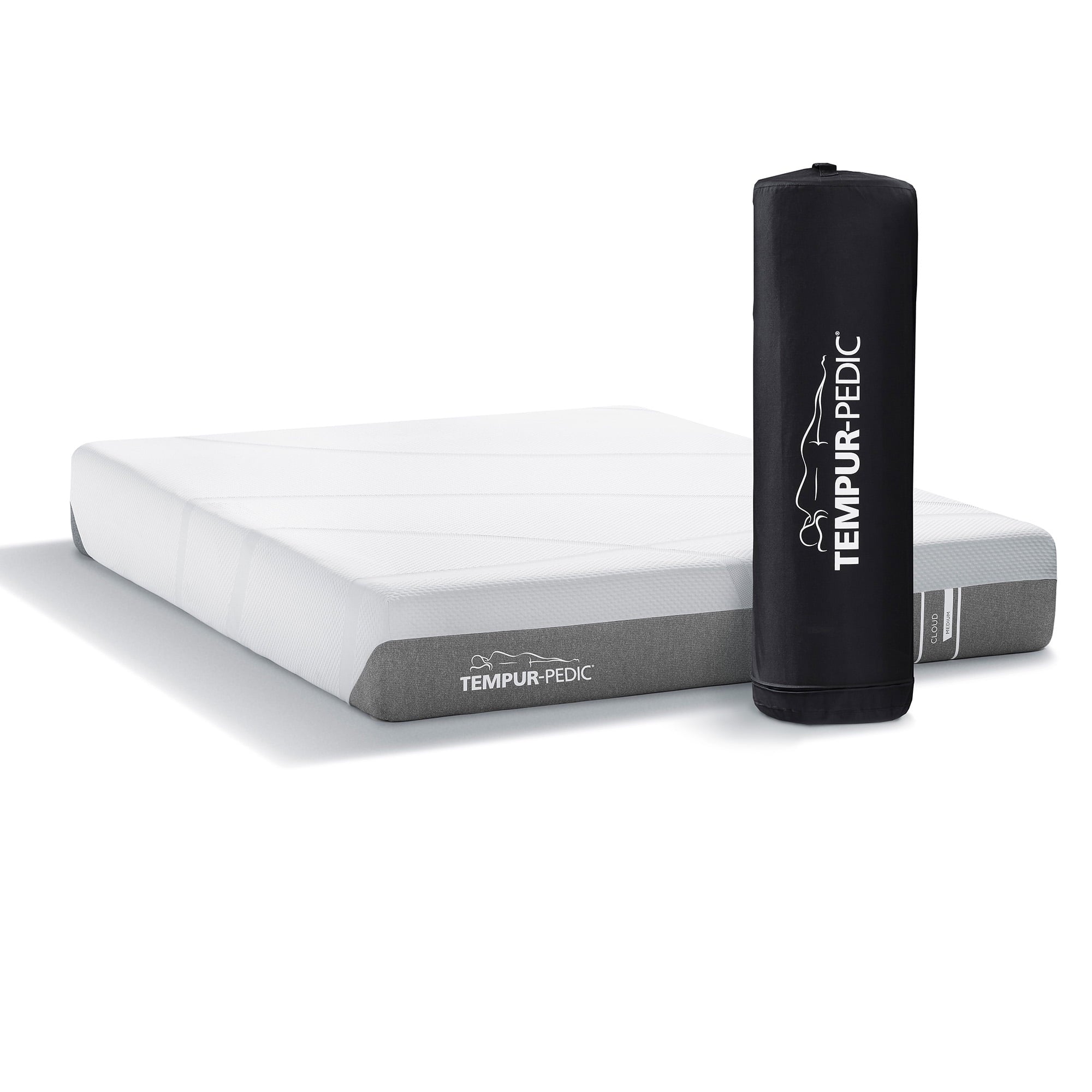 Tempur-Pedic Cloud Medium Memory Foam Bed in Camcorder Box, Queen Size