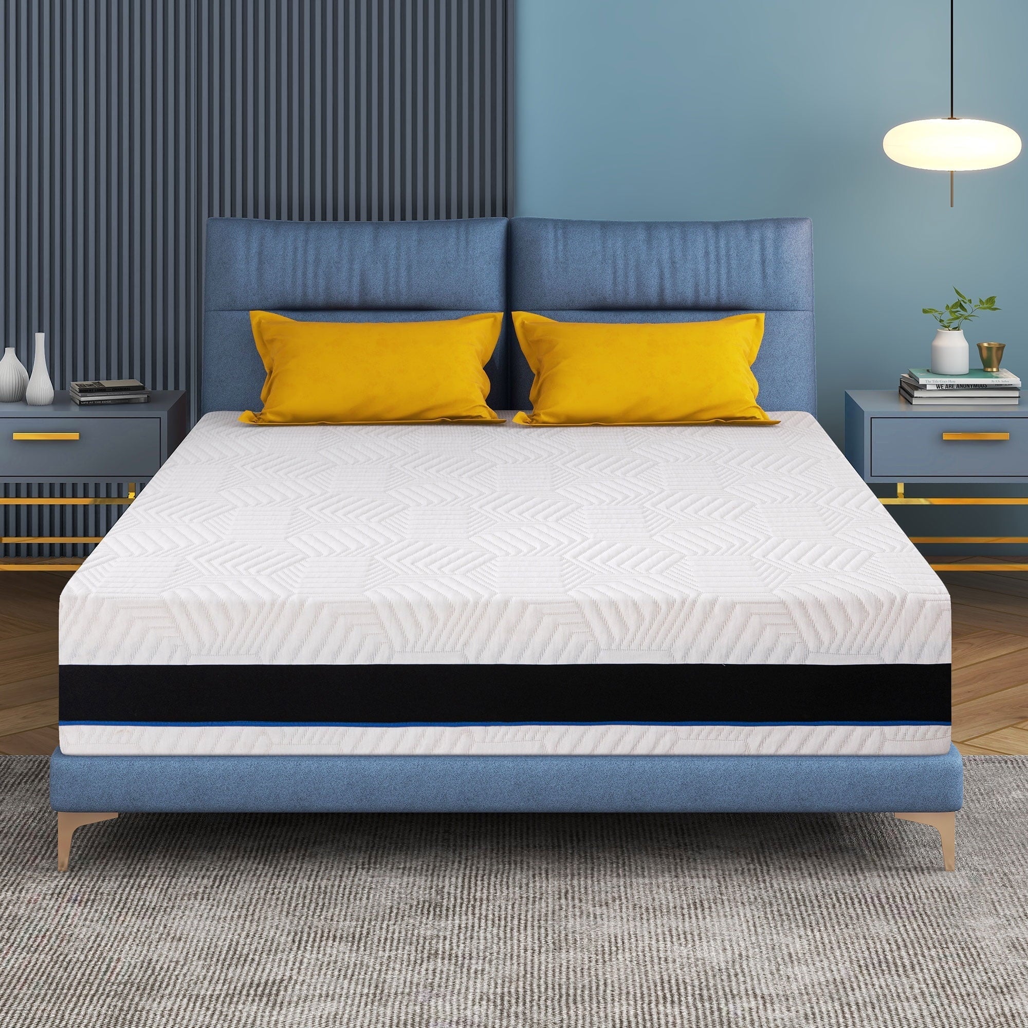 Twin Mattress,12 inch Gel Memory Foam Twin Size Mattress for Pressure Relief,Mattress in Lens Box