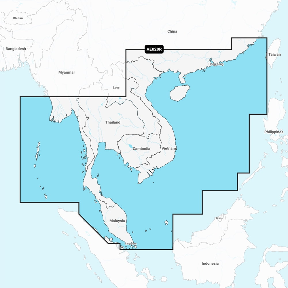 Garmin 010C121800 South China & Andaman Seas Garmin Display