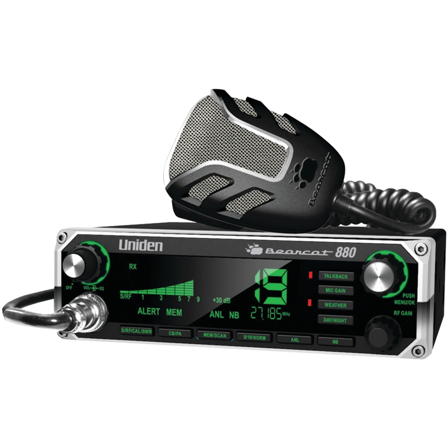 Uniden Bearcat 980SSB CB Radio with SSB & BC7 Accessory CB/Scanner Speaker, 843631170014