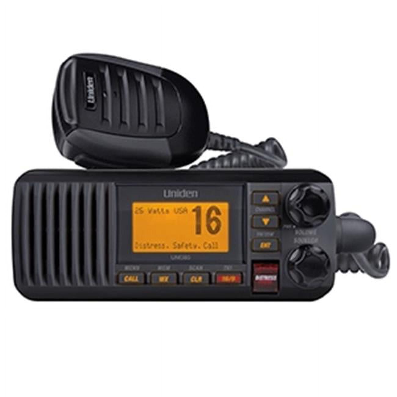 Uniden Fixed Mount VHF Radio - Solara Black